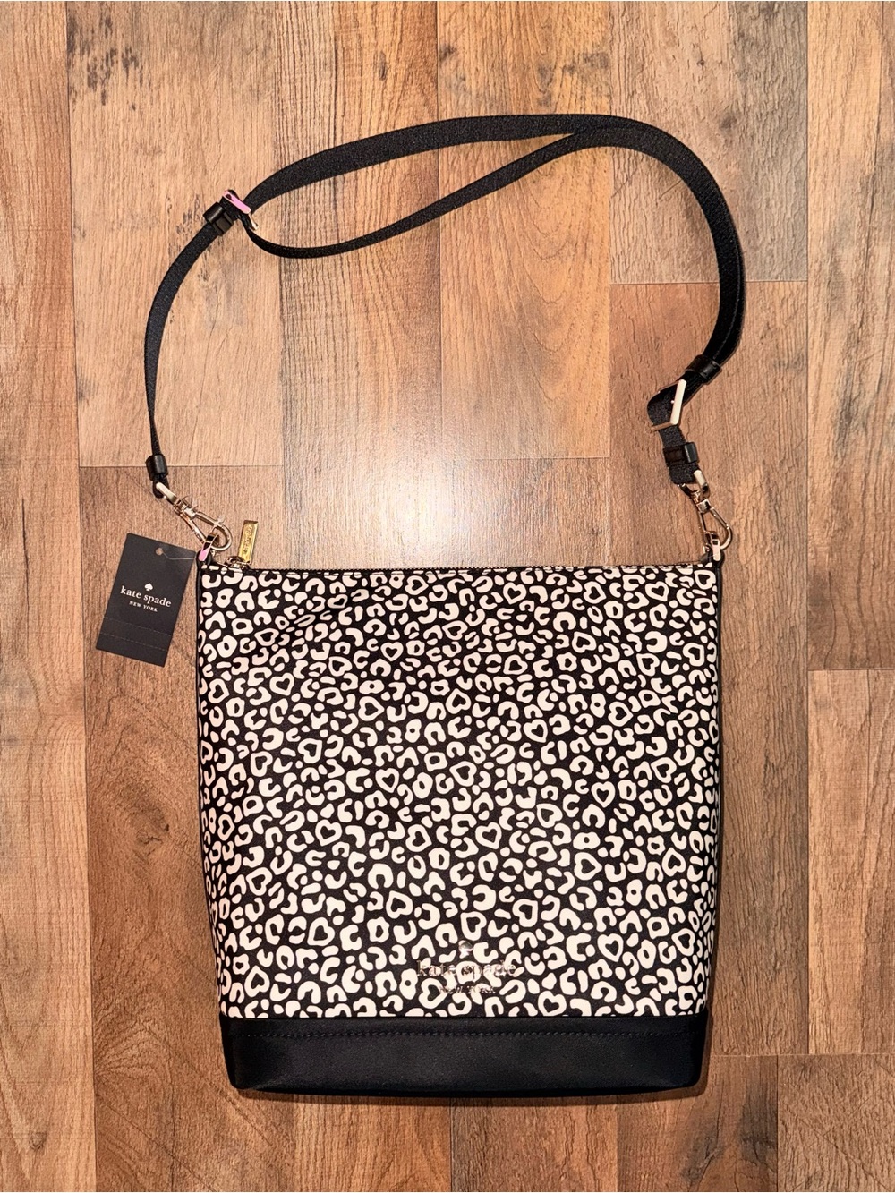 Kate Spade Leopard Print Duffle Crossbody Bag